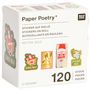 "Paper Poetry* Sticker auf Rolle. 120 Stück. Illustrationen von Weihnachtsmotiven, etwa Weihnachtsmann und Engel."