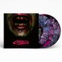 "Callejon, Zombieactionhauptquartier" in pinker Schrift. Nahaufnahme eines grotesken Mundes und zwei Vinyl-Schallplatten.