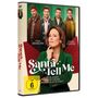 "Santa Tell Me: Wer wird meine große Weihnachtsliebe?" Ein DVD-Cover mit Porträts von Erin Krakow und Daniel Lissing.
