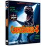 "Carnosaurus 4" DVD-Cover mit einem furchterregenden Dinosaurier, darunter Namen von Schauspielern und Slogans in auffälligen Farben.
