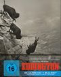 "EDDINGTON, Buch und Regie Ari Aster, FSK ab 16 freigegeben, 4K Ultra HD + Blu-ray. Bisonherde stürzt über Klippe."