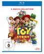 „5-Movie-Collection“ steht oben. Darunter bunte Figuren aus „Toy Story“, wie ein Cowboy, ein Astronaut und mehr.
