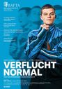 „BAFTA Bester Hauptdarsteller Robert Aramayo“, Zitate loben den Film. Ein Mann in blauer Jacke steht mit ernstem Blick.