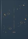 : rido/idé 7021507024 Wochenkalender Buchkalender 2024 "Universe" 2 Seiten = 1 Woche Blattgröße 14,8 x 21 cm A5 Grafik-Einband, Buch