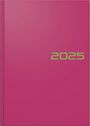 : Brunnen 1079561645 Buchkalender Modell 795 (2025)| 1 Seite = 1 Tag| A5| 352 Seiten| Balacron-Einband| pink, Buch