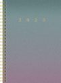 : rido/idé 7021407015 Buchkalender Young Line (2025) "Colour Gradient"| 2 Seiten = 1 Woche| A5| 160 Seiten| Grafik-Einband| bunt, Buch