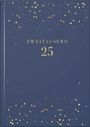 : rido/idé 7021503725 Buchkalender Young Line (2025) "Starry Night"| 2 Seiten = 1 Woche| A5| 160 Seiten| Kunstleder-Einband| dunkelblau, Buch