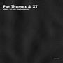 „Pat Thomas & XT, STRATA, ACT (JOY CONTEMPORARY)“, minimalistisches Design auf schwarzem Hintergrund.