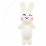 Anhänger Filz-Hase 3D, Weiß, 8,5 x 3,9 x 2,4cm, Div.
