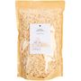 "Zirbenspäne, Swiss Pine Shavings, Premium Quality, 100g" auf einer Verpackung voller heller Holzspäne.