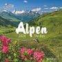 : Alpha Edition - Alpen 2026 Broschürenkalender, 30x30cm, Wandkalender mit Platz für Notizen und Termine, Aufnahmen der Alpen, Monatsübersicht und Ferientermine DE/AT/CH, KAL