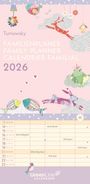 : GreenLine Turnowsky 2026 Familienplaner -Wandkalender - Familien-Kalender - 22x45, KAL