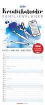 : Kreativ-Kalender Familienplaner 2026 - 5 Spalten - 19,5x45 cmFoto, Malen, Basteln - datiert - Kreativkalender - Foto-Kalender - Familienkalender - Wandkalender - Alpha Edition, KAL