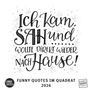 : Funny Quotes Quadrat 2026 - Typo-Kalender - Quadrat-Format 23 x 23 cm - 12 Monatsblätter mit typografisch, KAL