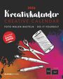 : Kreativ-Kalender Tischaufsteller hoch schwarz 2026 - 16 x 20 - Foto, Malen, Basteln A4 - datiert - Kreativkalender - Foto-Kalender - Alpha Edition, KAL