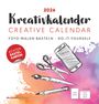 : Kreativ-Kalender weiß 2026 - 21x22 cm - Foto, Malen, Basteln - datiert - Kreativkalender - Foto-Kalender - Alpha Edition, KAL