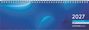 Tischquerkalender 1W/2S blau 2027, KAL