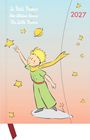 „Le Petit Prince, Der Kleine Prinz, The Little Prince“, „2027“. Der kleine Prinz greift nach Sternen in einer Illustration.