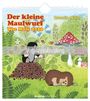 „Der kleine Maulwurf The Mole 2026“ und „Zdeněk Miler“ in bunter Schrift. Illustration mit Maulwurf und Igel.