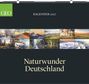 Kalender 2027, Naturwunder Deutschland. Zehn Naturfotos in Reihe, oben links GEO-Logo.