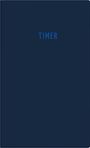 Der Text "TIMER" steht mittig auf einem dunkelblauen Hintergrund.