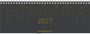2027, Zettler Kalender. Dunkler Hintergrund mit goldenen Sternen, Spiralbindung oben.