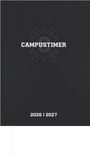 Text: "CAMPUSTIMER 2026 | 2027". Dunkles Cover mit einem stilisierten, zentralen Symbol im Hintergrund.