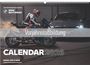 Text: "Vorjahresabbildung", "BMW MOTORRAD", "CALENDAR 2026", "MAKE LIFE A RIDE". Ein Motorrad und ein Auto in Bewegung.