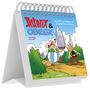 „Asterix & Obelix 2027“, „Mit 53 Postkarten mit Zaubertrank-Effekt“. Illustration von Asterix und Obelix auf einem Weg.