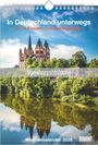 "In Deutschland unterwegs. Mit 53 Freizeit- und Ausflugstipps! Vorjahresabbildung. Wochenkalender 2026. Eine Kirche am See."