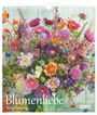 "Blumenliebe, Christel Rosenfeld, 2027, DUMONT." Ein bunter Strauß aus verschiedenen Blumenarten.