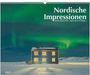 „Nordische Impressionen“. Ein isoliertes Haus im Schnee unter grünem Polarlicht. Jahreszahl 2027 unten links.