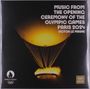 Text: "Music from the Opening Ceremony of the Olympic Games Paris 2024, Victor Le Masne." Gelb beleuchteter Heißluftballon.