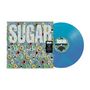 "SUGAR" und "File Under: Easy Listening" auf farbig gemustertem Cover. Nebenbei eine blaue Vinylplatte.
