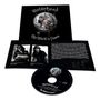 Logo von Motörhead, "The Wörld is Yours", Porträts von Lemmy Kilmister und Philip Campbell, dazu Dankesworte.