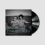 Text: "JULIAN & ROMAN WASSERFUHR", "TIMELINES", "SCHNAFF RECORDS", "SR001". Schwarz-Weiß-Bild von zwei Kindern mit Flaschen.