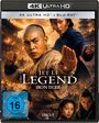 „Jet Li The Legend Iron Tiger“, 4K Ultra HD + Blu-ray, FSK 16. Martial-Arts-Szene mit kämpferischen Figuren vor brennendem Tempel.