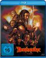 Text: "FSK ab 16 freigegeben", "Deathstalker". 

Illustration mit Kriegern und Vulkan im Hintergrund.