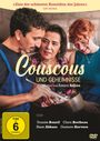 „Couscous und Geheimnisse“, ein Film von Amine Adjina. Drei Menschen kochen gemeinsam und wirken fröhlich.