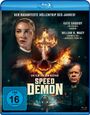 "Der rasanteste Höllentrip des Jahres! Speed Demon. Zwei Gesichter, brennendes Kreuz. Zug auf nächtlichen Gleisen."
