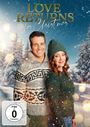 Text: „LOVE RETURNS for Christmas“ und „FSK ab 0 freigegeben“. Ein Paar steht vor verschneiten Bäumen in Winterkleidung.