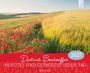 „Dietrich Bonhoeffer 2027: Behütet und getröstet jeden Tag, Brunnen“. Feld mit roten Mohnblumen und grünen Pflanzen.