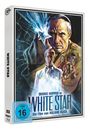 "Dennis Hopper in WHITE STAR, Ein Film von Roland Klick", Illustration eines Mannes mit Stern und Band im Hintergrund.