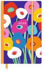 : Dominique Vari Blossom - Wochen-Notizkalender klein 2025 - Taschen-Kalender 9x14 cm - mit Verschlussband & Falttasche - Weekly, KAL