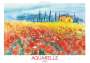 : Aquarelle 2024 - Bildkalender 48,5x34 cm - einzigartige Aquarellkunst - Malerei - Kunstkalender - Wandkalender - Wandplaner - Alpha Edition, KAL