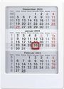 : 3-Monats-Tischaufsteller 2024 weiß - Tisch-Kalender 12x16 cm - Büro-Kalender - mit Datumsschieber - Alpha Edition, KAL
