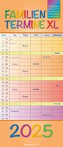 : Regenbogen XL 2025 Familienplaner XL - Familienkalender - Terminplaner - 30x70, KAL