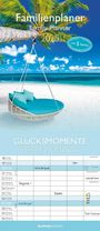 : Glücksmomente 2025 Familienplaner - Familienkalender - Wandkalender - 19,5x45, KAL