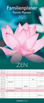 : Familienplaner Zen 2025 - Familien-Timer 19,5x45 cm - 5 Spalten - Wand-Planer - viel Platz für Eintragungen - Familienkalender - Alpha Edition, KAL