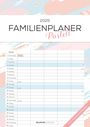 : Familienplaner Pastell 2025 - Familienkalender A3 (29,7x42 cm) - mit 5 Spalten, Ferienterminen (DE/AT/CH) und viel Platz für Notizen - Wandkalender, KAL